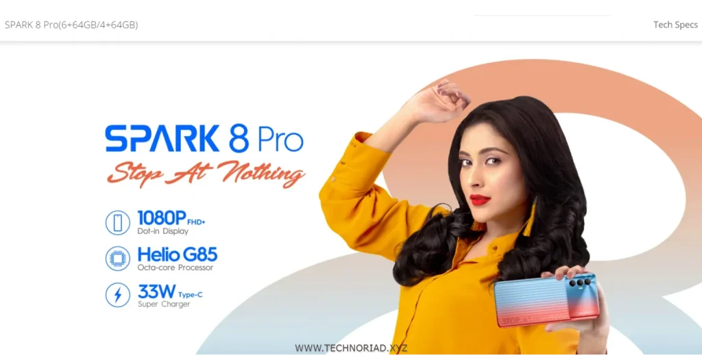 Techno Spark 8 Pro full Specifications